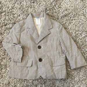 2007 Gymboree “Resort Getaway” Striped Seersucker Blazer, Size 12-24 Months